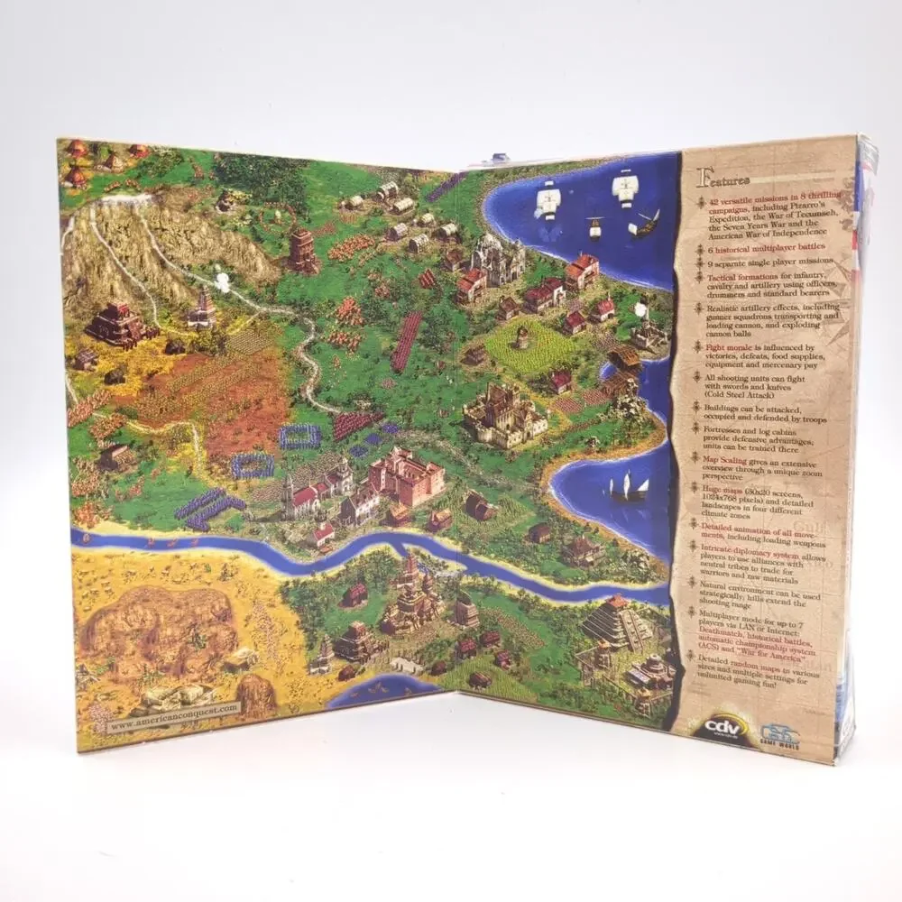 American Conquest PC CD-ROM Video Game Real-Time Strategy RTS
